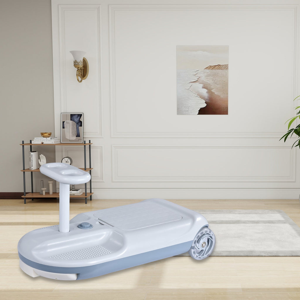 2-In-1 Toddler Electric Portable Car and On-The-Go Cleaning Mop Cart
