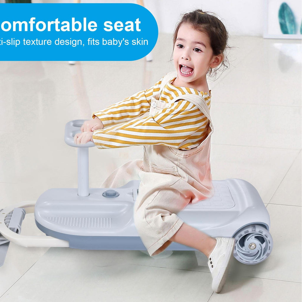 2-In-1 Toddler Electric Portable Car and On-The-Go Cleaning Mop Cart