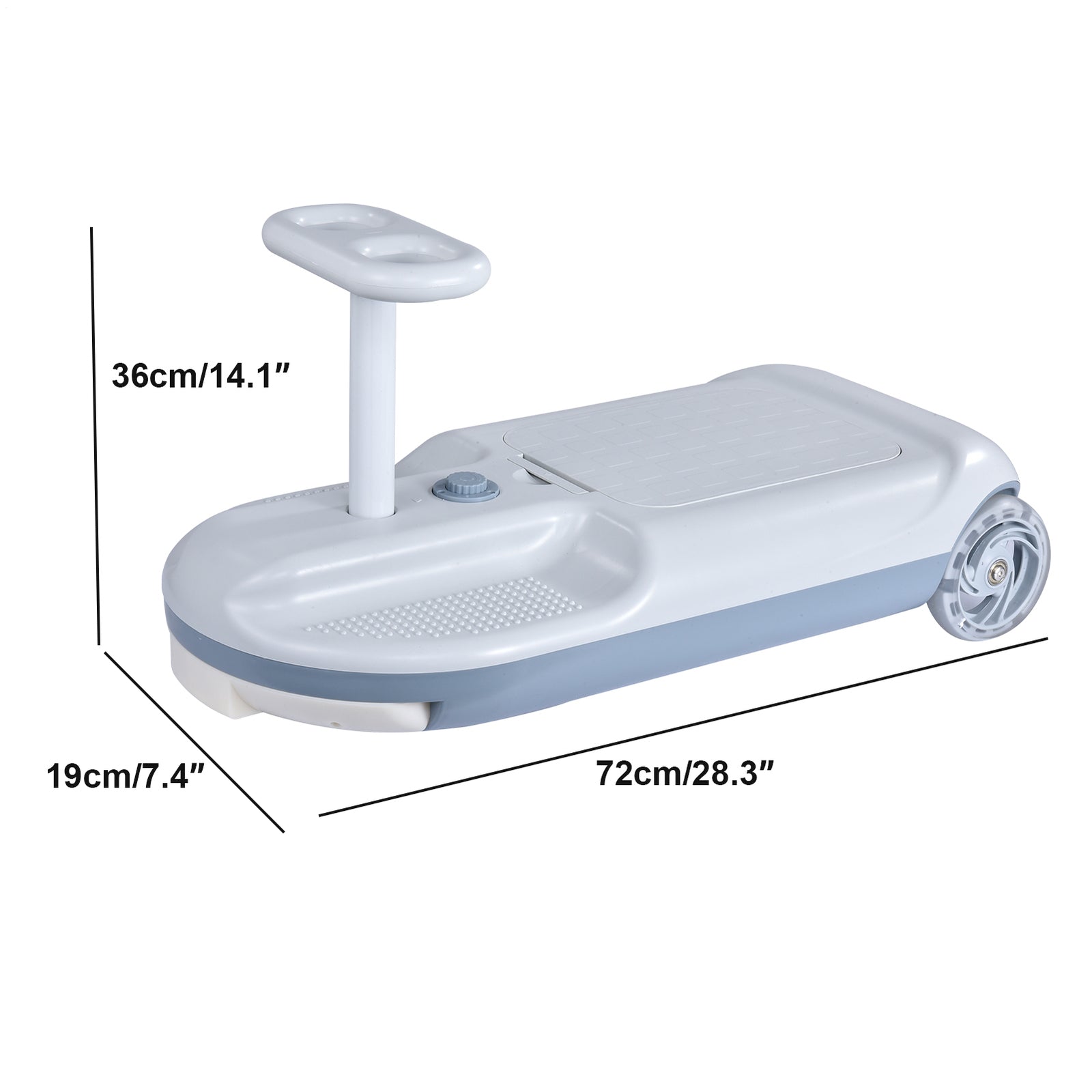 2-In-1 Toddler Electric Portable Car and On-The-Go Cleaning Mop Cart