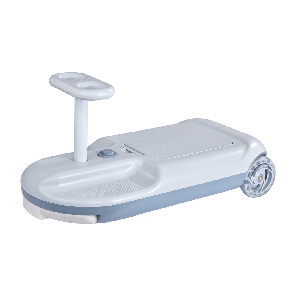 2-In-1 Toddler Electric Portable Car and On-The-Go Cleaning Mop Cart