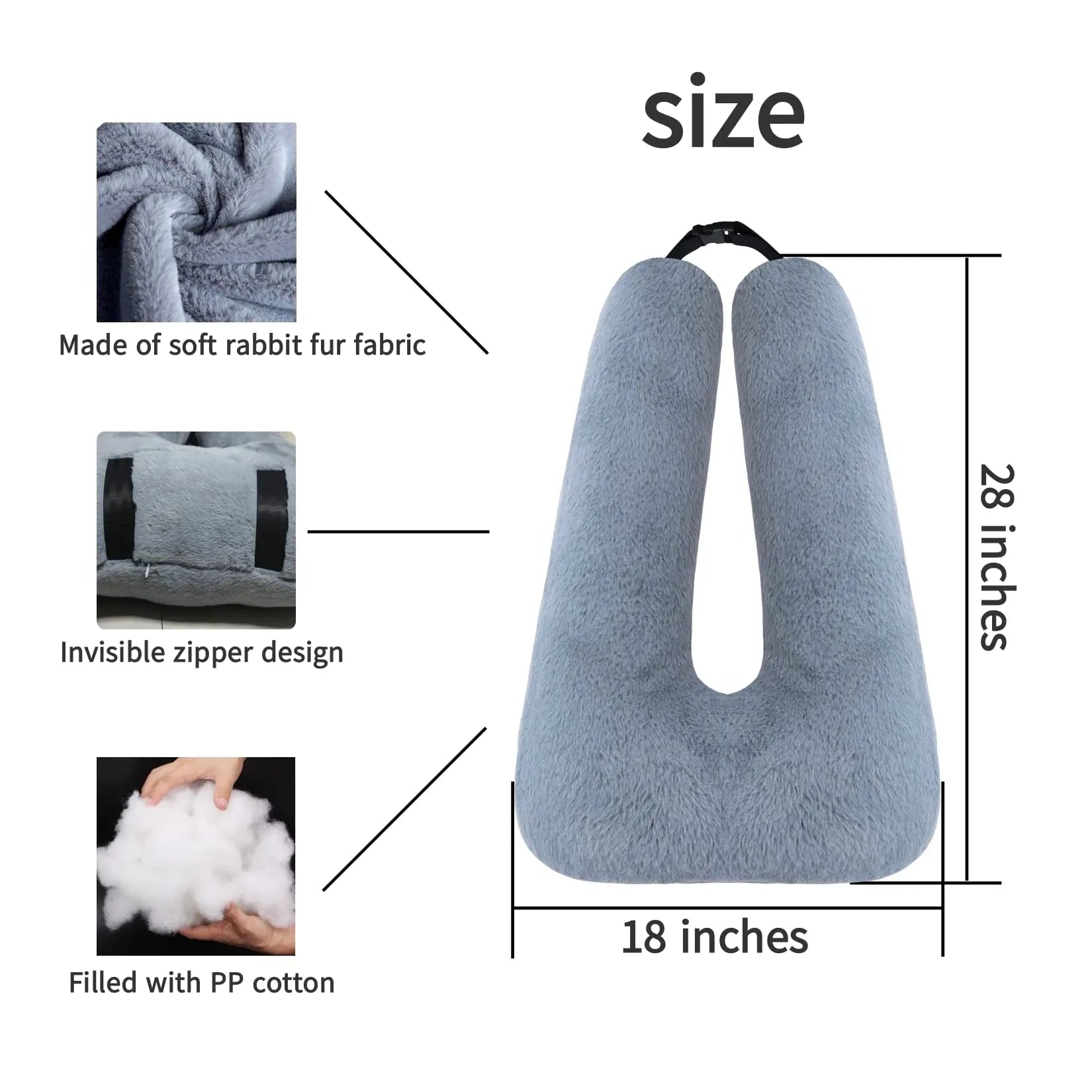 Children's Travel Pillow for Car and Camping - Side Sleeper Support Pillow