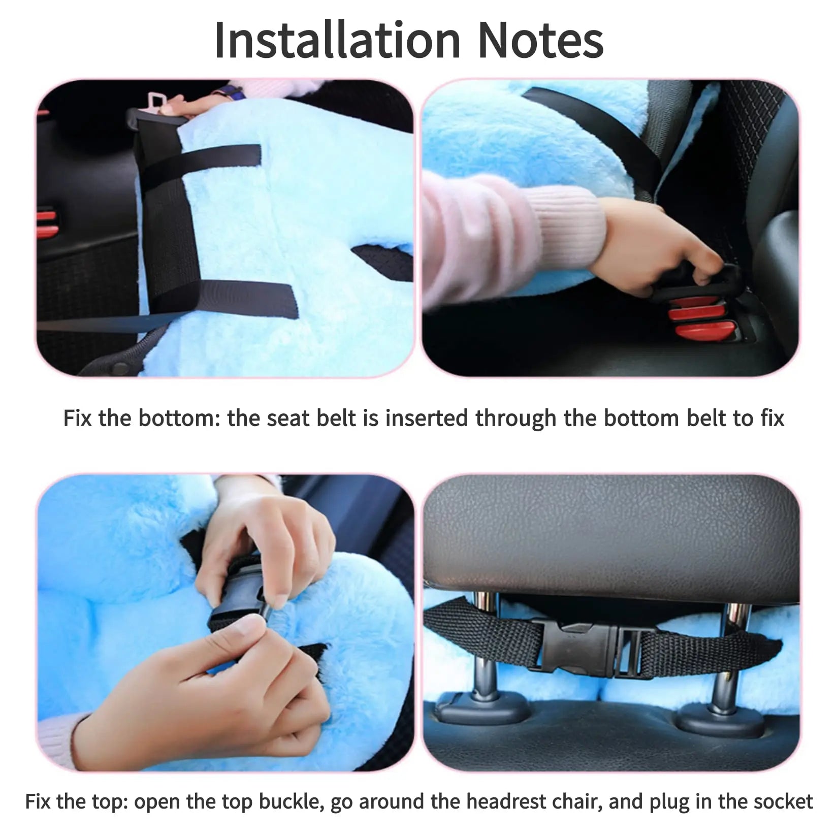 Children's Travel Pillow for Car and Camping - Side Sleeper Support Pillow